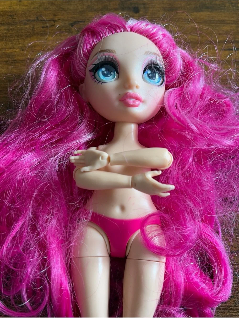 Rainbow High Stella Monroe Pink Hair Articulated Doll 11”